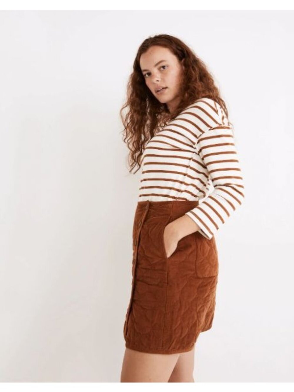 Madewell Corduroy Quilted Mini Skirt - Picture 11 of 12